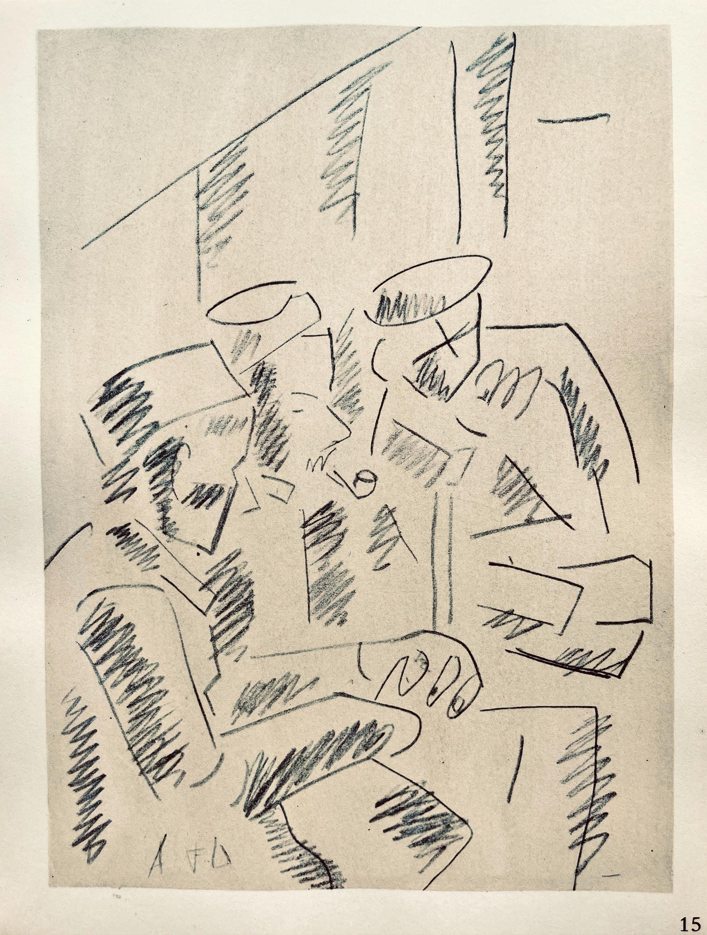 Fernand Lger, Soldats Au Repos, Dessins De Guerre 1915-16, Lithograph