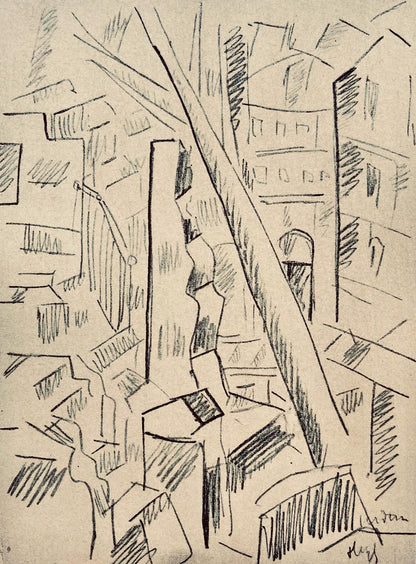 Fernand Lger, Verdun Dtruit, Dessins De Guerre 1915-16, Lithograph