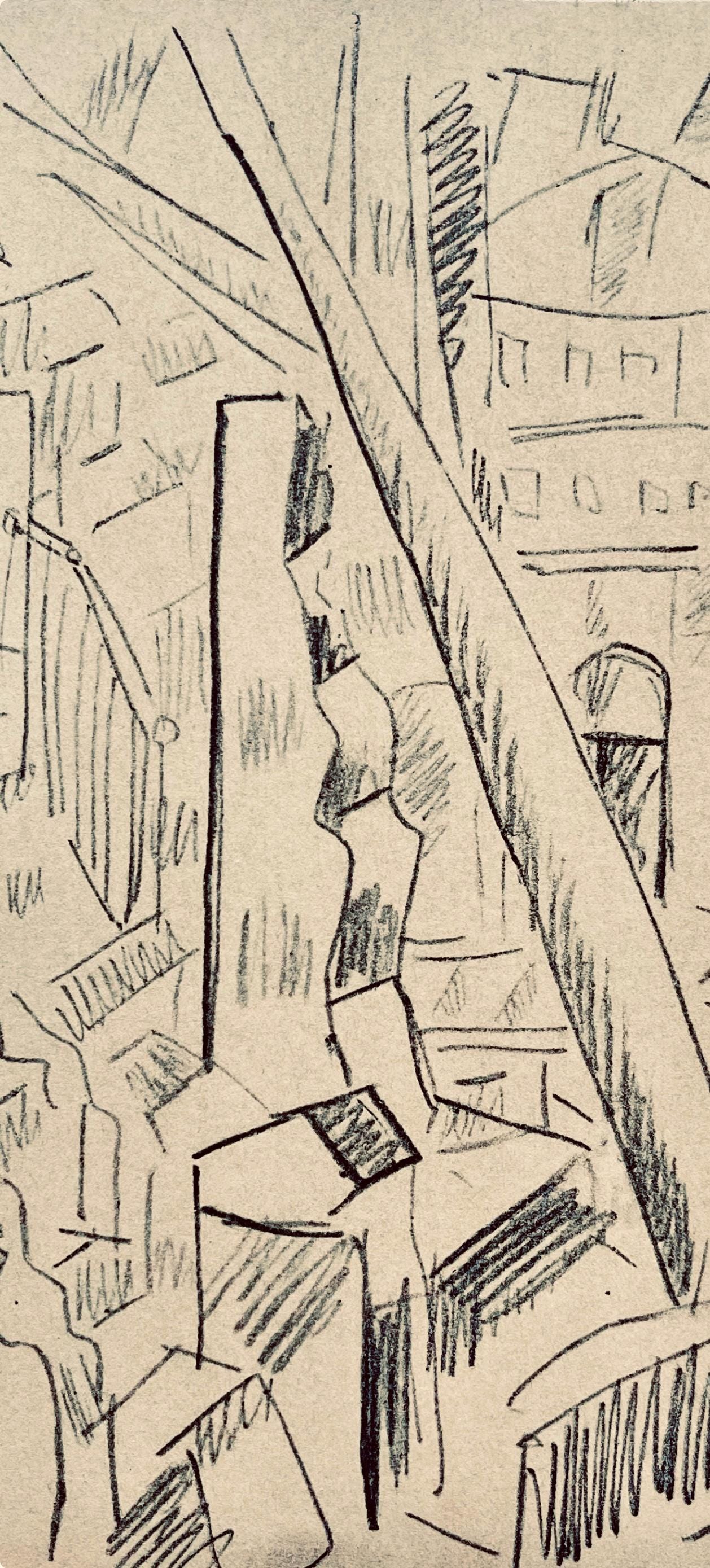 Fernand Lger, Verdun Dtruit, Dessins De Guerre 1915-16, Lithograph