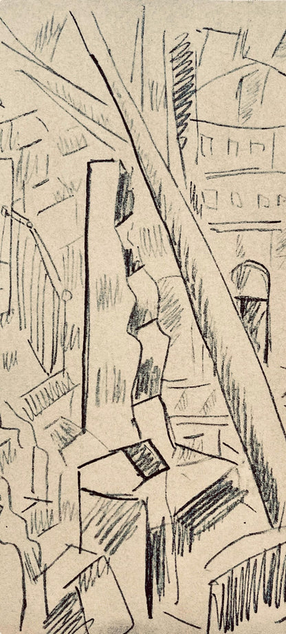 Fernand Lger, Verdun Dtruit, Dessins De Guerre 1915-16, Lithograph