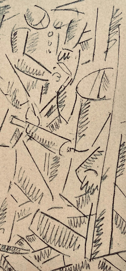 Fernand Lger, Les Foreurs, Dessins de Guerre 1915-16, Lithograph