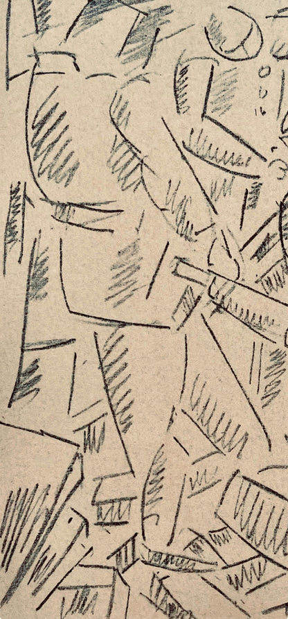 Fernand Lger, Les Foreurs, Dessins de Guerre 1915-16, Lithograph