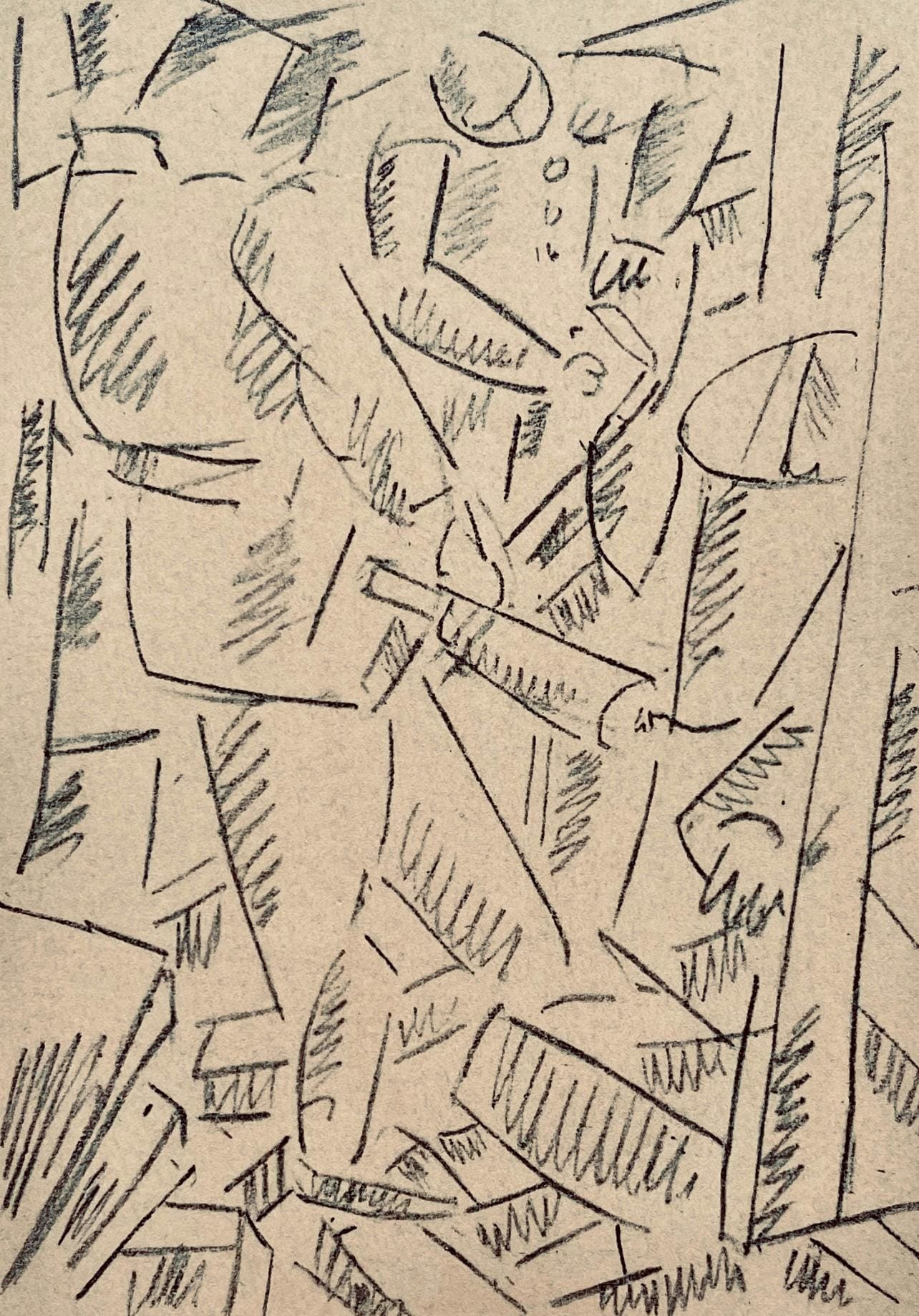 Fernand Lger, Les Foreurs, Dessins de Guerre 1915-16, Lithograph