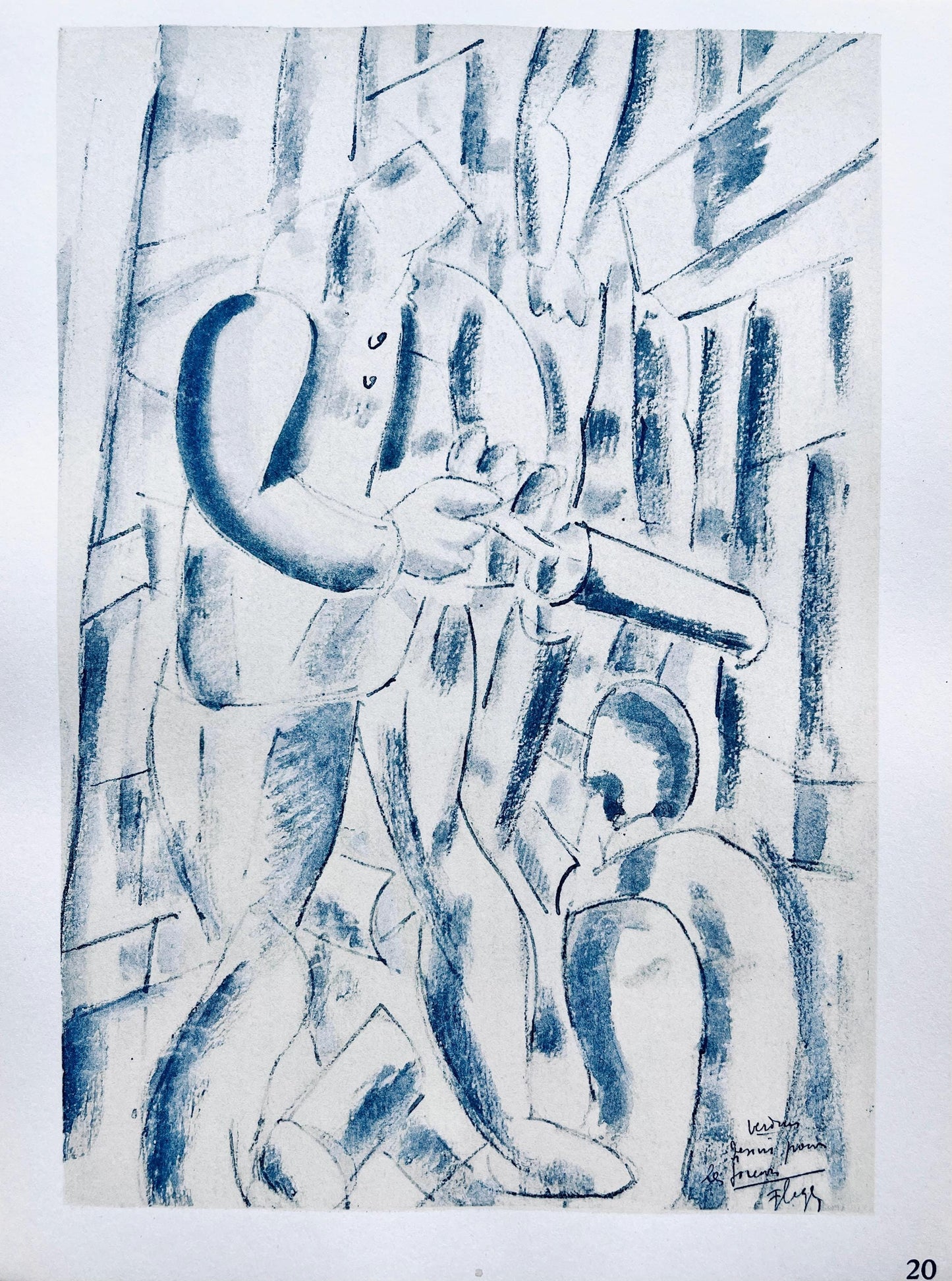 Fernand Lger, Les Foreurs, Dessins De Guerre 1915-16, Lithograph