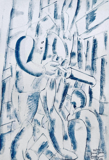 Fernand Lger, Les Foreurs, Dessins De Guerre 1915-16, Lithograph