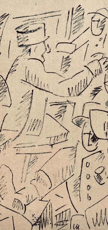 Fernand Lger, Soldats Au Repos, Dessins De Guerre 1915-16, Lithograph