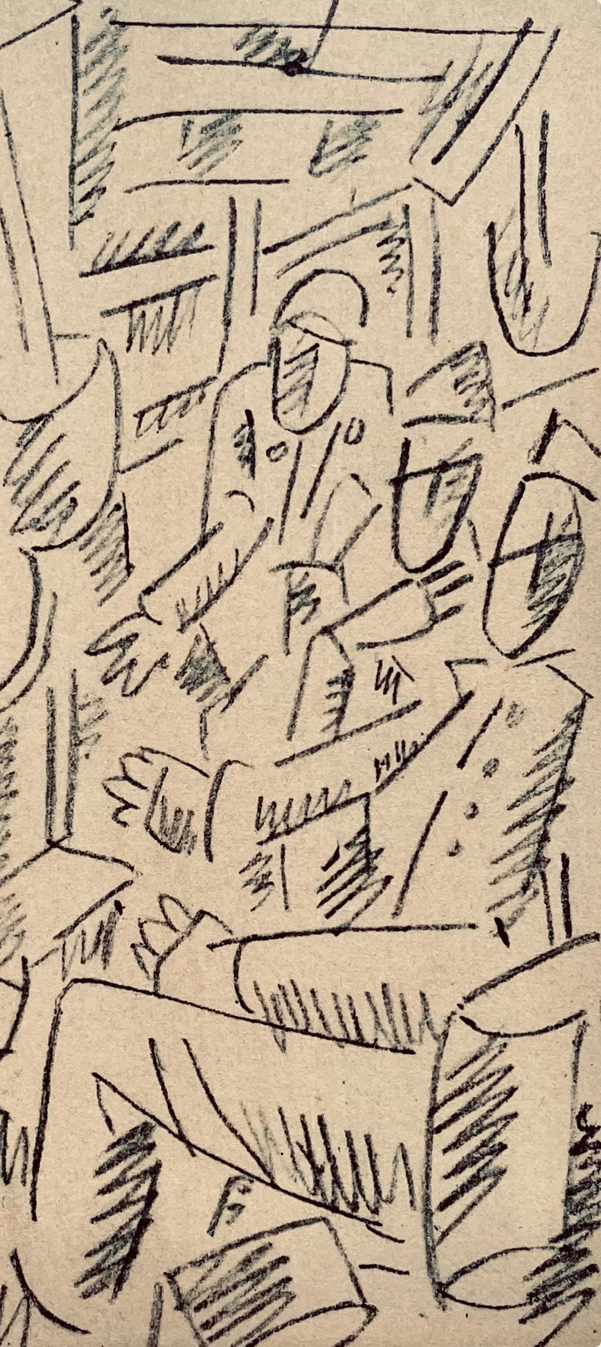 Fernand Lger, Soldats Jouant Aux Cartes, Dessins De Guerre 1915-16, Lithograph