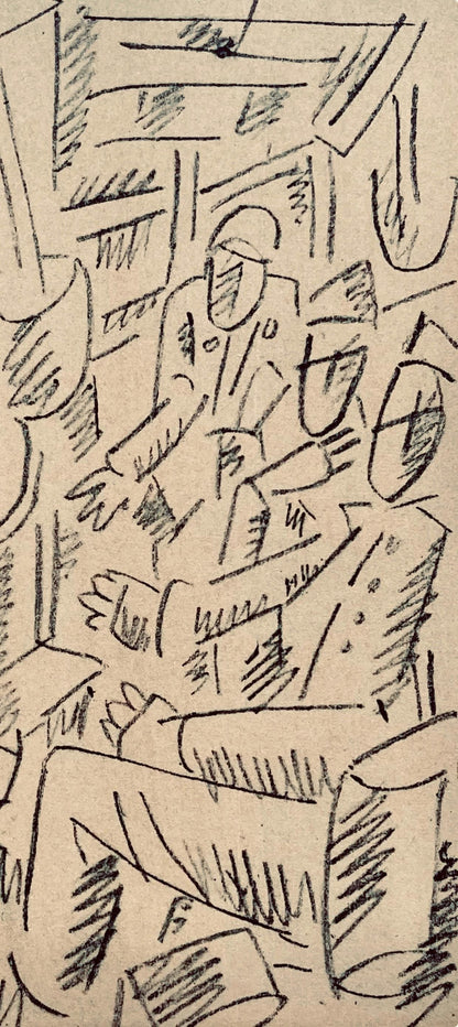 Fernand Lger, Soldats Jouant Aux Cartes, Dessins De Guerre 1915-16, Lithograph