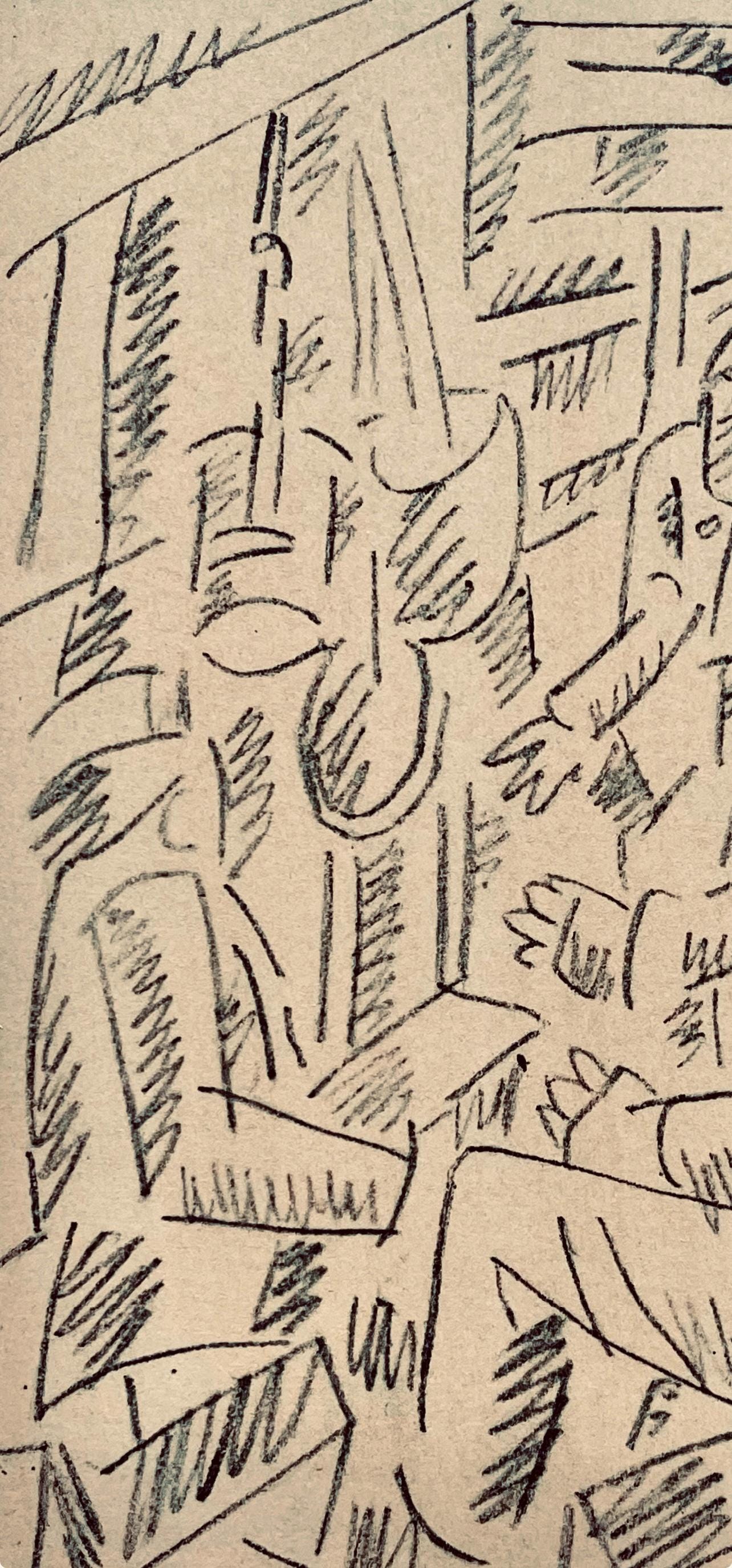 Fernand Lger, Soldats Jouant Aux Cartes, Dessins De Guerre 1915-16, Lithograph