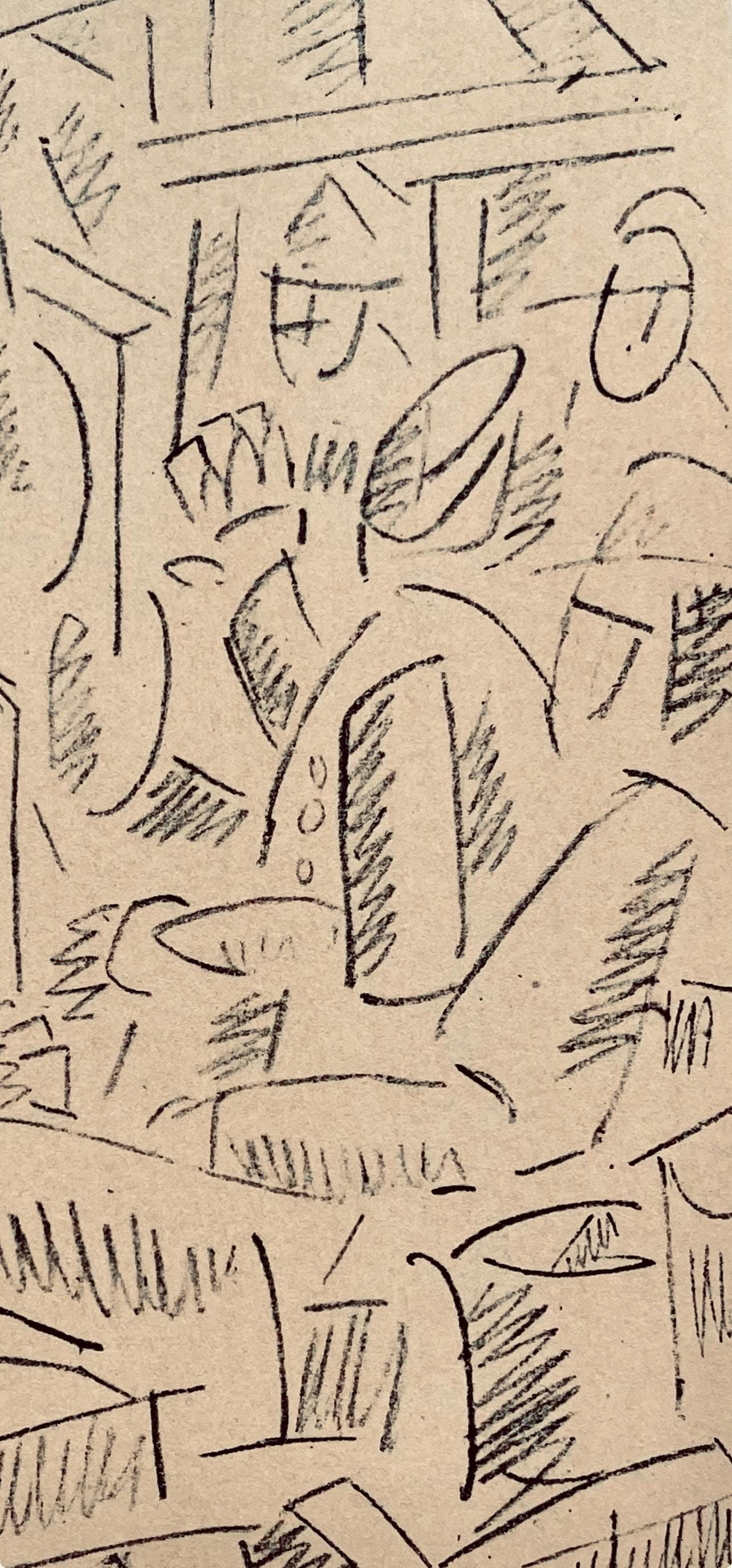 Fernand Lger, Soldats Jouant Aux Cartes, Dessins De Guerre 1915-16, Lithograph