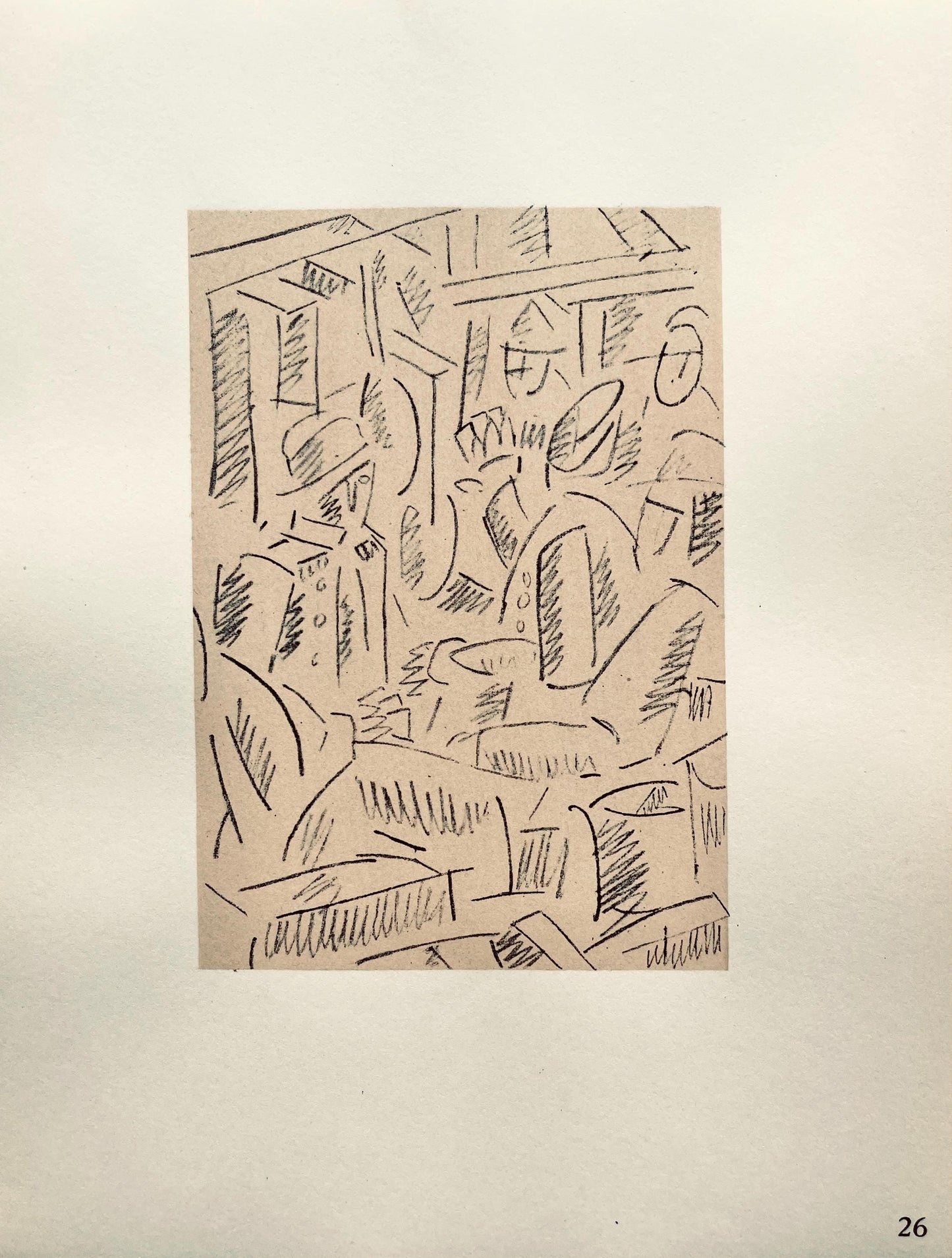 Fernand Lger, Soldats Jouant Aux Cartes, Dessins De Guerre 1915-16, Lithograph