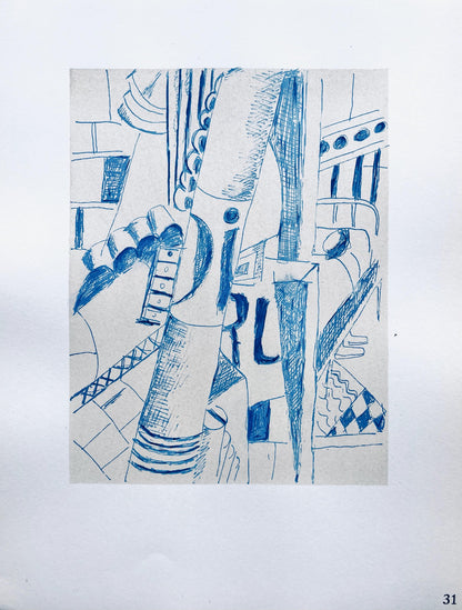 Fernand Lger, Intrieur D'Hpital, Dessins De Guerre 1915-16, Lithograph
