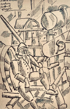 Fernand Lger, Le 100 De Marine, Dessins De Guerre 1915-16, Lithograph