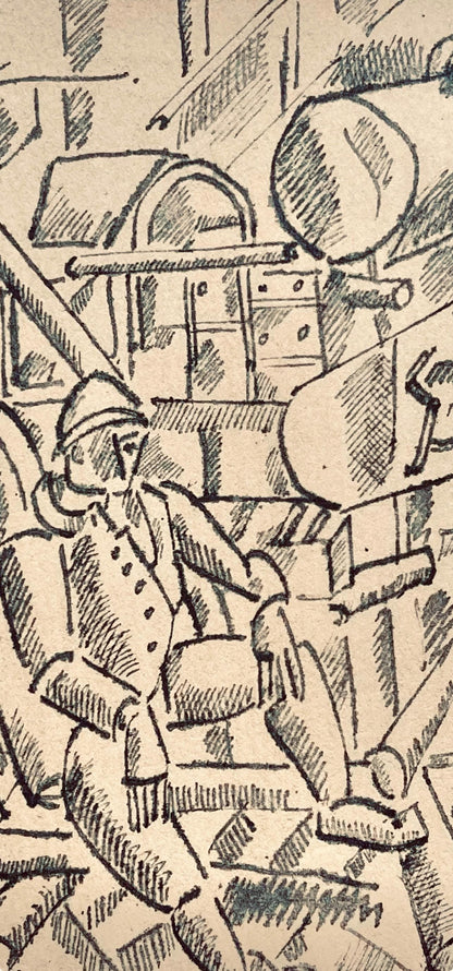 Fernand Lger, Le 100 De Marine, Dessins De Guerre 1915-16, Lithograph