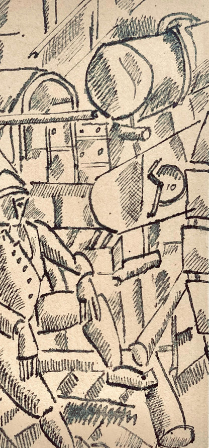 Fernand Lger, Le 100 De Marine, Dessins De Guerre 1915-16, Lithograph