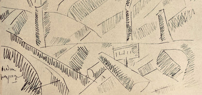 Fernand Lger, Paysage Verdun, Dessins De Guerre 1915-16, Lithograph