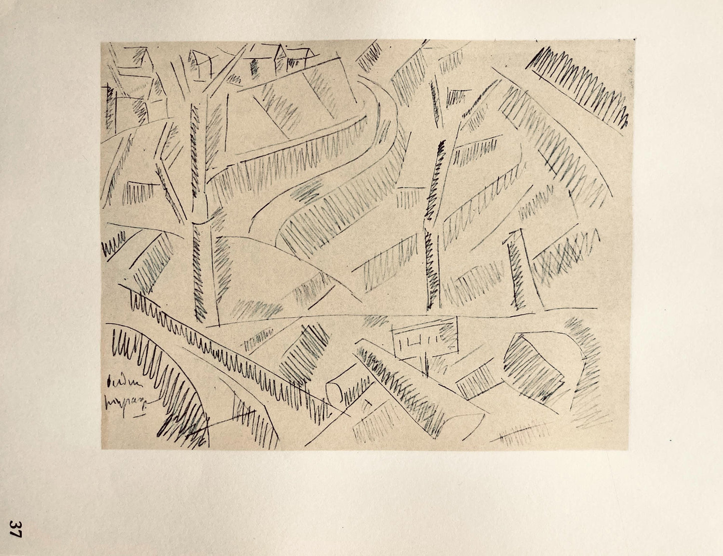 Fernand Lger, Paysage Verdun, Dessins De Guerre 1915-16, Lithograph