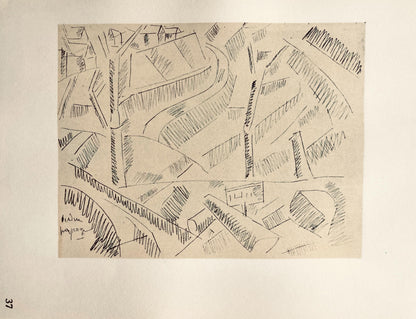 Fernand Lger, Paysage Verdun, Dessins De Guerre 1915-16, Lithograph
