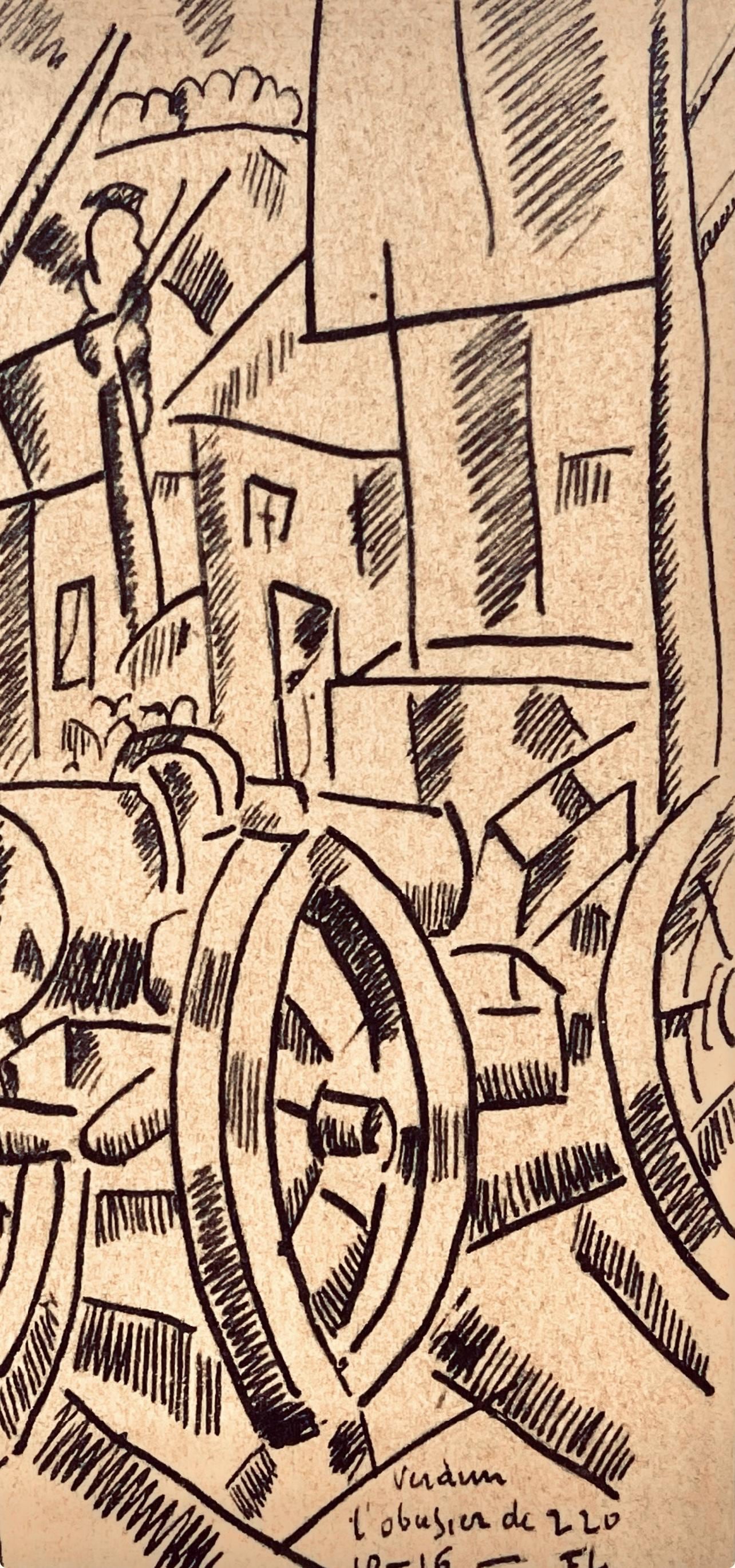 Fernand Lger, L'Obusier De 220, Dessins De Guerre 1915-16, Lithograph