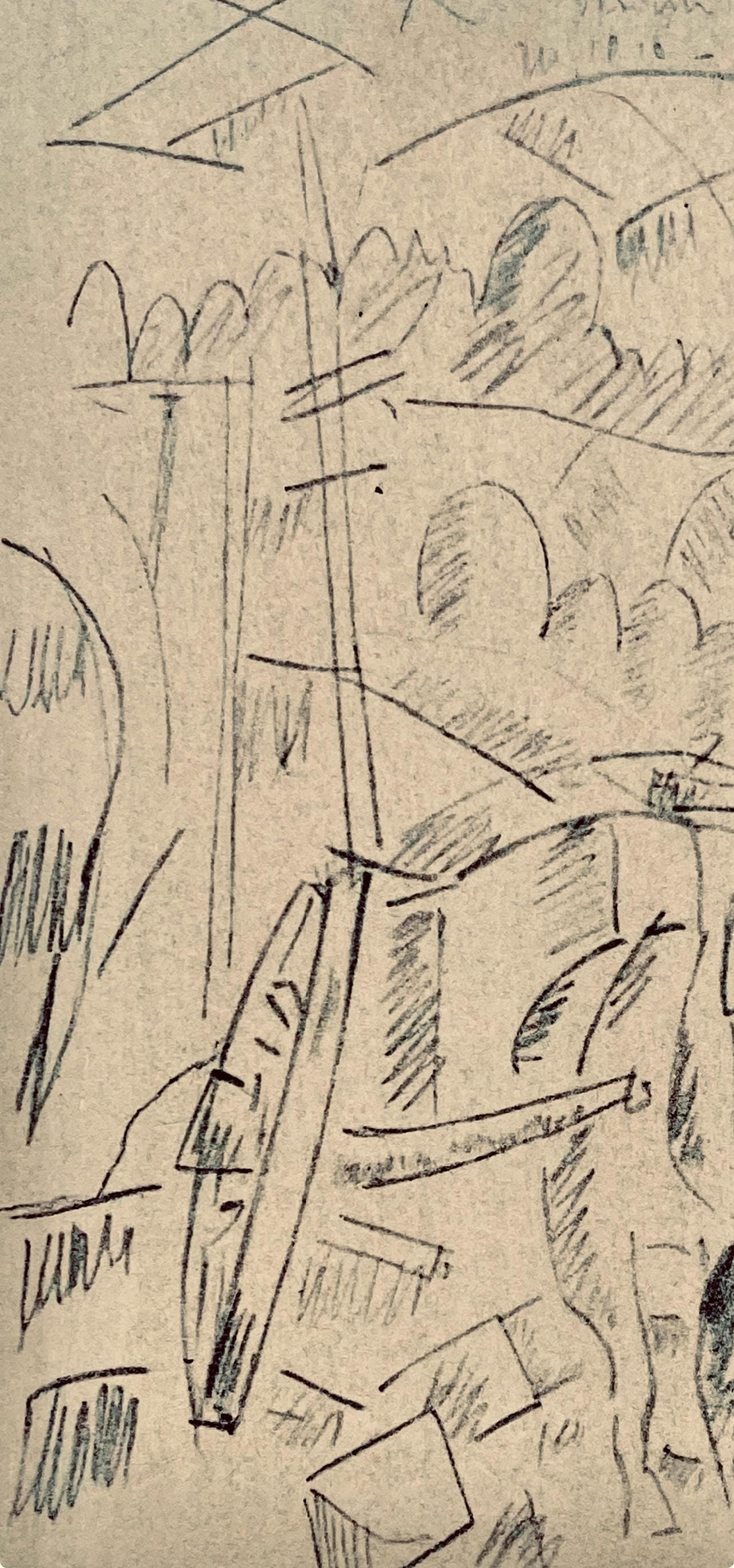 Fernand Lger, Sur La Route De Souville, Dessins De Guerre 1915-16, Lithograph