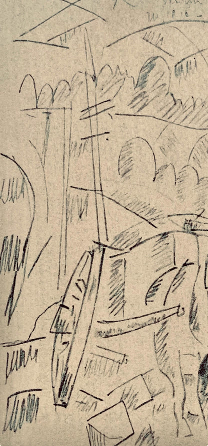 Fernand Lger, Sur La Route De Souville, Dessins De Guerre 1915-16, Lithograph