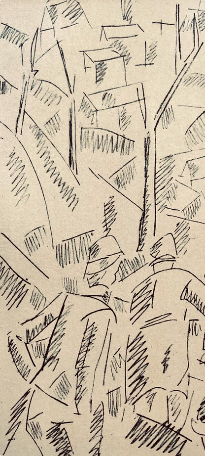 Fernand Lger, Sur La Route De Fleury: Sapeurs Au Travail, Dessins De Guerre 1915-16, Lithograph