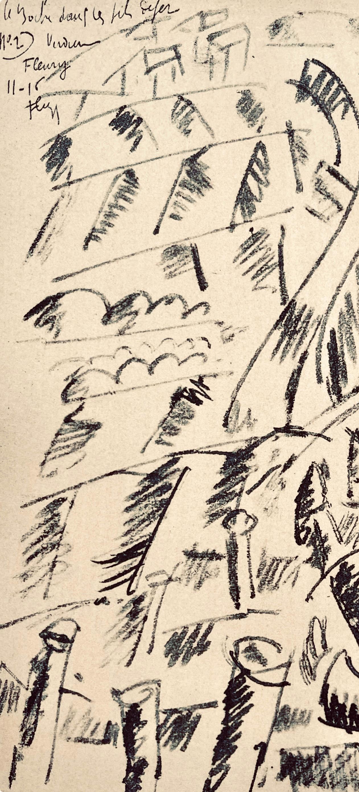 Fernand Lger, Lger, Le Boche Dans Les Fils De Fer, Dessins De Guerre, Lithograph