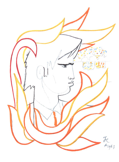 Jean Cocteau, Le Buisson Ardent, Taureaux, Lithographies De Jean Cocteau, Lithograph