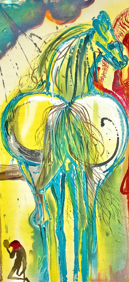 Salvador Dali, Le Centurion, Les Chevaux De Dali, Fac-Simile Signed, Lithograph (After)