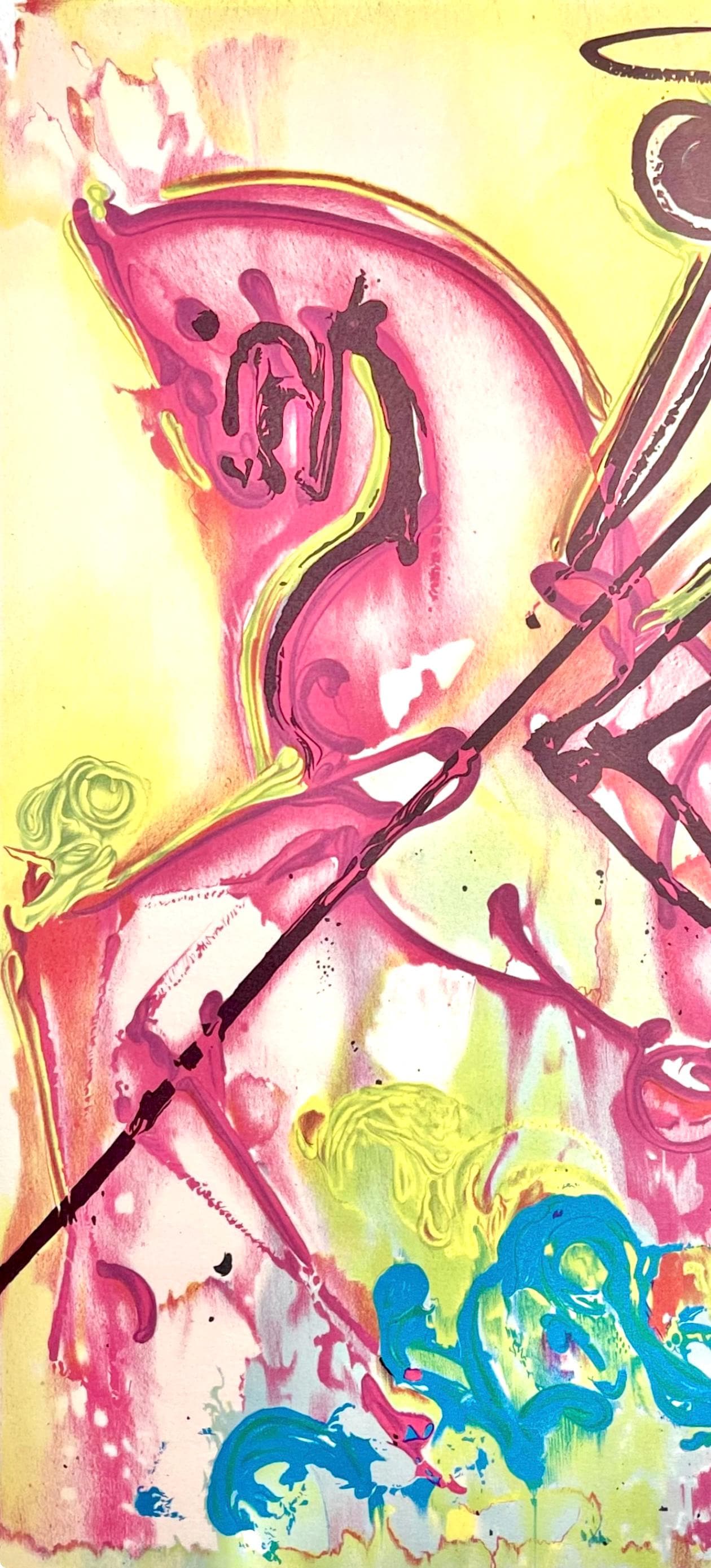 Salvador Dali, Saint-Georges, Les Chevaux De Dali, Fac-Simile Signed, Lithograph (After)