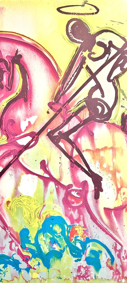 Salvador Dali, Saint-Georges, Les Chevaux De Dali, Fac-Simile Signed, Lithograph (After)