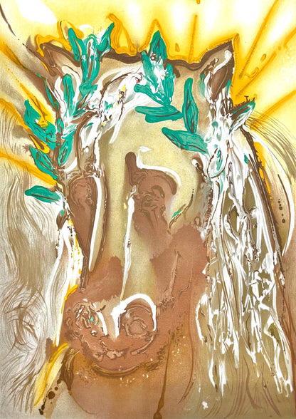 Salvador Dali, Le Cheval Du Printemps, Les Chevaux De Dali, Fac-Simile Signed, Lithograph (After)