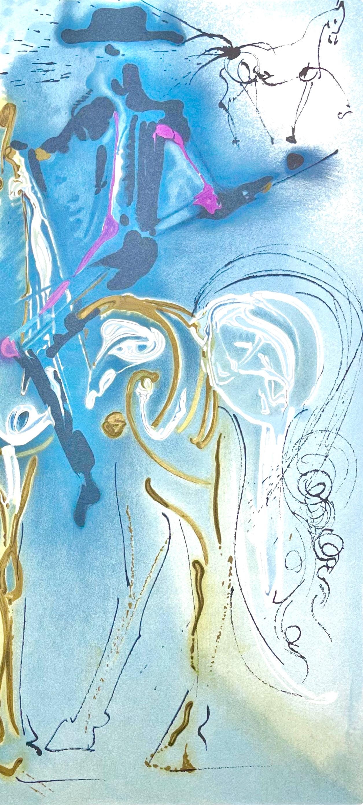 Salvador Dali, Picador, Les Chevaux De Dali, Fac-Simile Signed, Lithograph (After)
