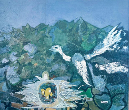 Georges Braque, Le Nid Dans Le Feuillage, L'Hommage Georges Braque, Derrire Le Miroir, Lithograph