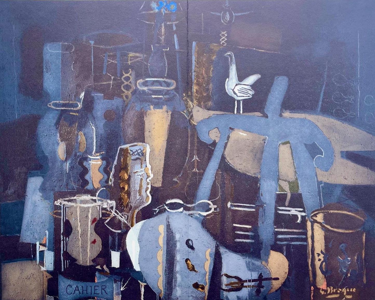 Georges Braque, Atelier Vi, L'Hommage Georges Braque, Derrire Le Miroir, Lithograph