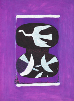 Georges Braque, Trois Oiseaux Sur Fond Violet, L'Hommage Georges Braque, Derrire Le Miroir,