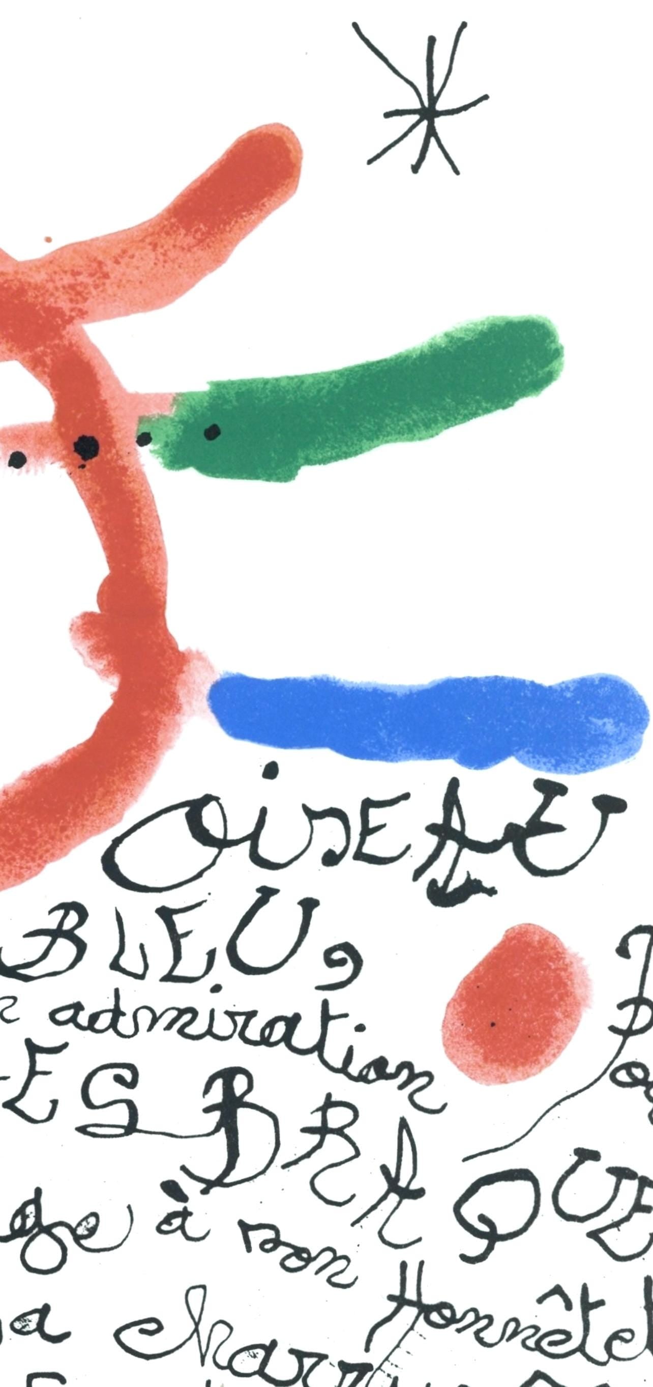 Joan Mir, Pome Pour Georges Braque (Cramer 87), L'Hommage Georges Braque, Derrire Le Miroir,