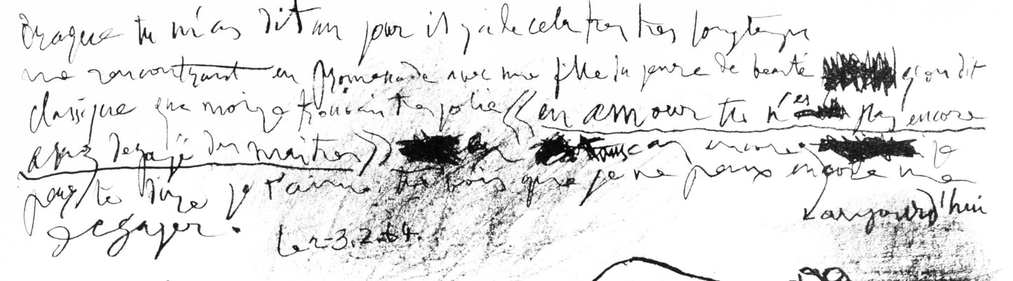 Pablo Picasso, Pome Pour Georges Braque (Cramer 124; M. 401), L'Hommage Georges Braque, Derrire Le