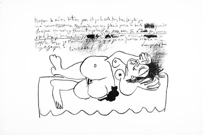 Pablo Picasso, Pome Pour Georges Braque (Cramer 124; M. 401), L'Hommage Georges Braque, Derrire Le