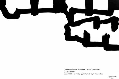 Eduardo Chillida, Pome Pour Georges Braque, L'Hommage Georges Braque, Derrire Le Miroir, Lithograph