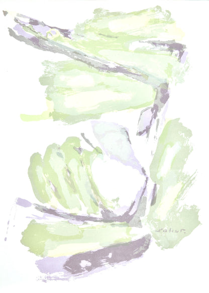 Pierre Pallut, Composition, L'Hommage Georges Braque, Derrire Le Miroir, Lithograph