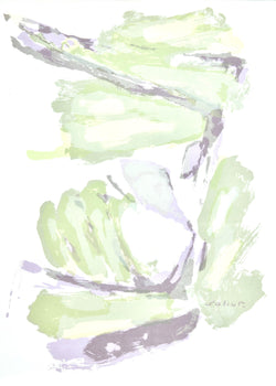 Pierre Pallut, Composition, L'Hommage Georges Braque, Derrire Le Miroir, Lithograph