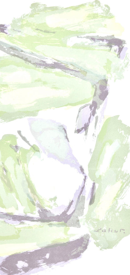 Pierre Pallut, Composition, L'Hommage Georges Braque, Derrire Le Miroir, Lithograph