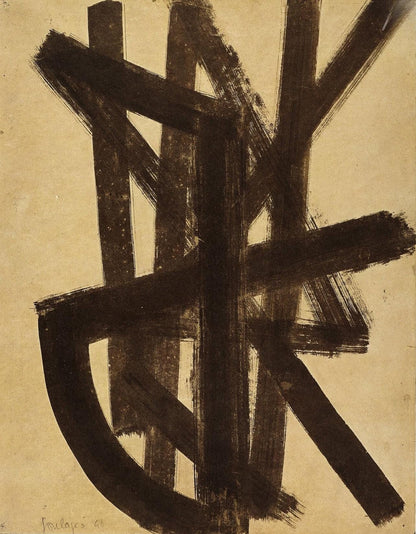 Pierre Soulages, Composition, Pierre Soulages, Peintres D'Aujourd'Hui, Hliogravure
