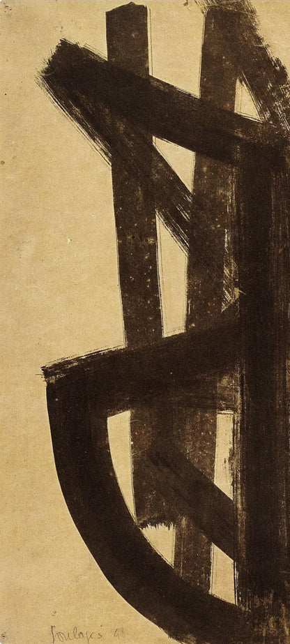 Pierre Soulages, Composition, Pierre Soulages, Peintres D'Aujourd'Hui, Hliogravure