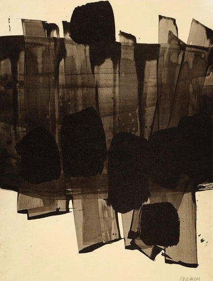 Pierre Soulages, Composition, Pierre Soulages, Peintres D'Aujourd'Hui, Hliogravure