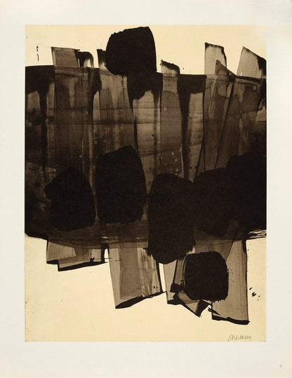 Pierre Soulages, Composition, Pierre Soulages, Peintres D'Aujourd'Hui, Hliogravure