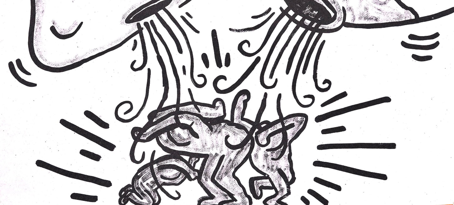 Keith Haring, Composition, Against All Odds, Lithograph