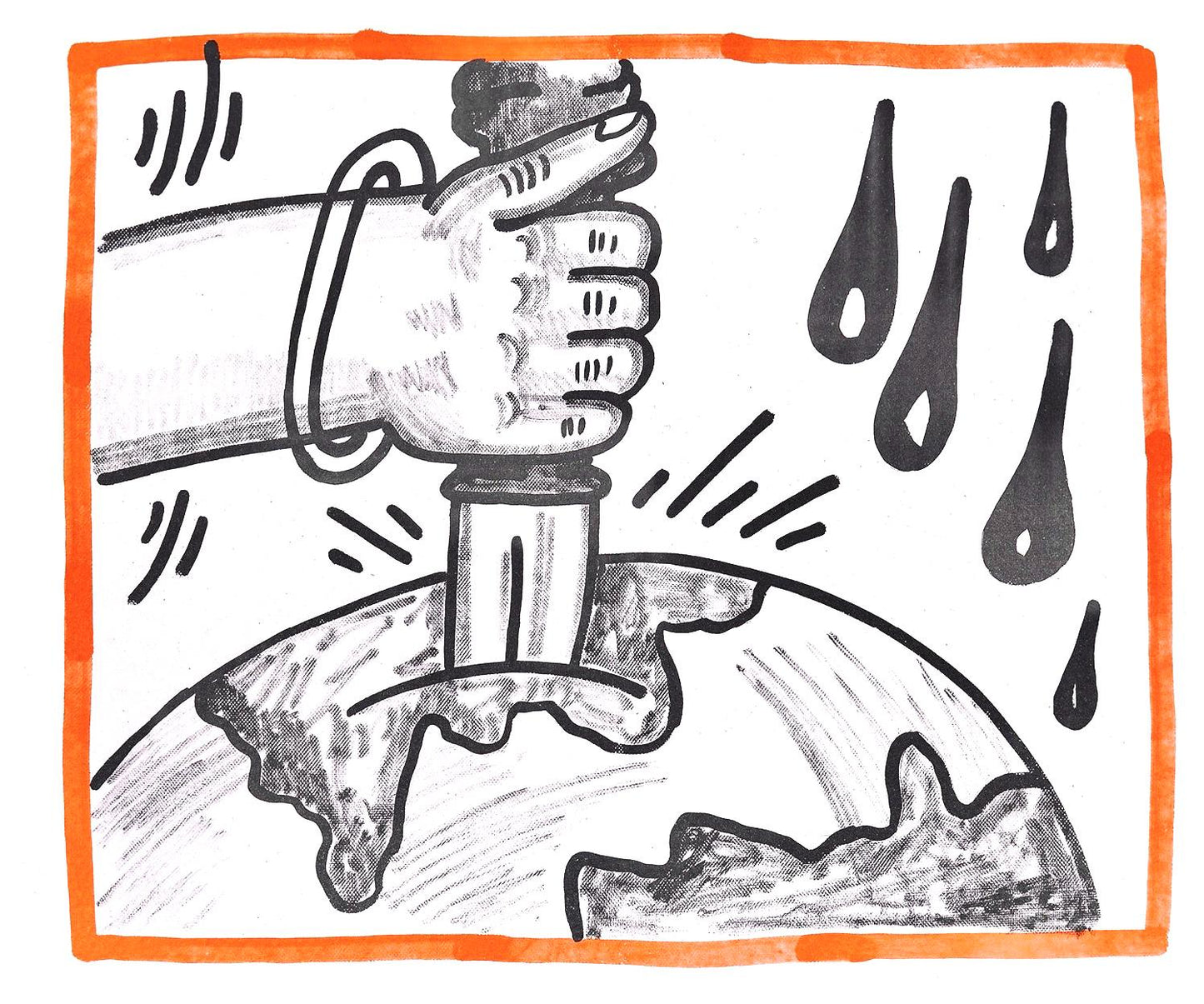 Keith Haring, Composition, Against All Odds, Lithograph