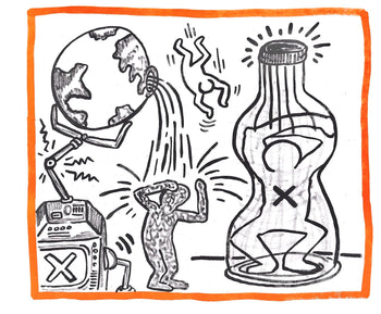 Keith Haring, Composition, Against All Odds, Lithograph